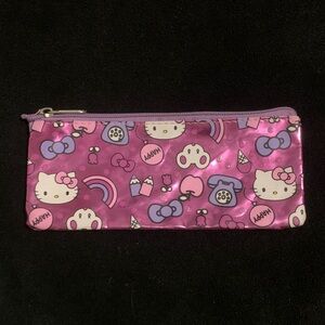 Hello Kitty Metallic Pencil Pouch Y2K Vintage